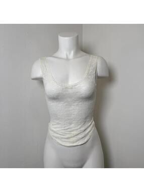 Pacsun white lace tank top NWT